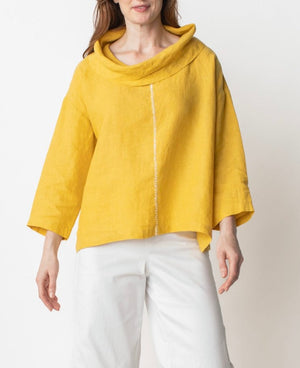 Cowl Neck Top | Marigold