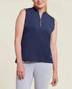 Performance Mesh-Panel Top | Deep Blue