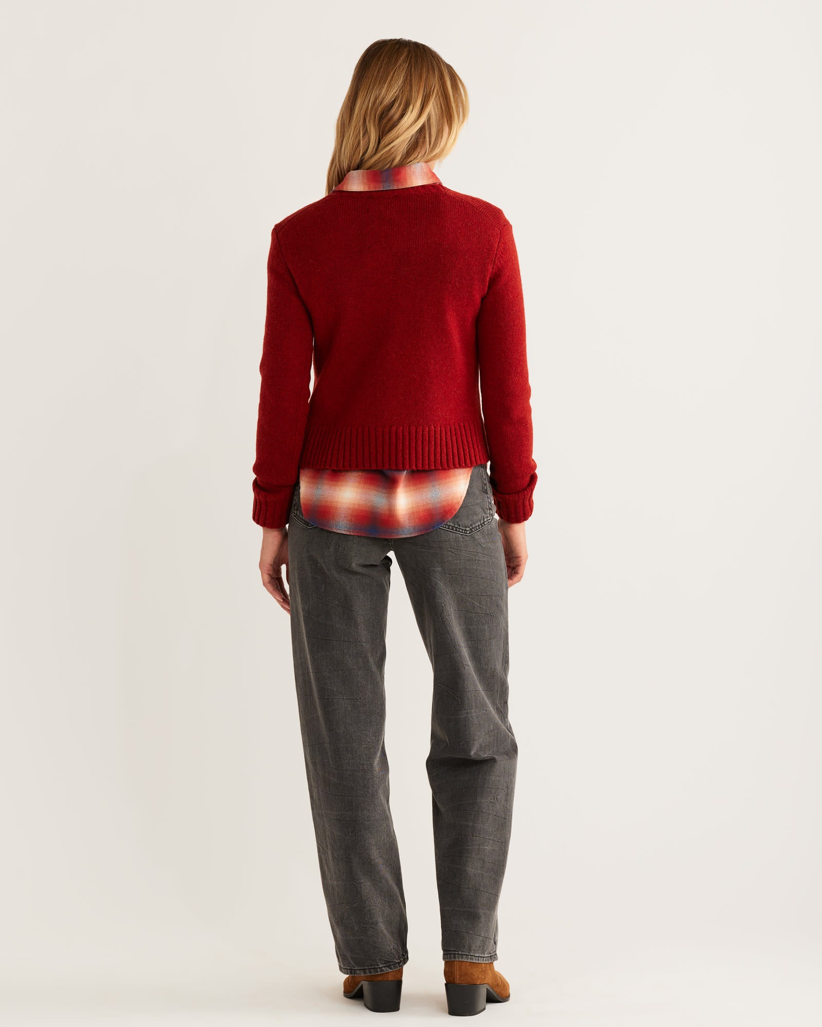 Women's Shetland Collection Crewneck | Chili Red