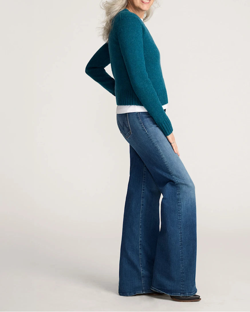 Relaxed Shetland Crew Pullover