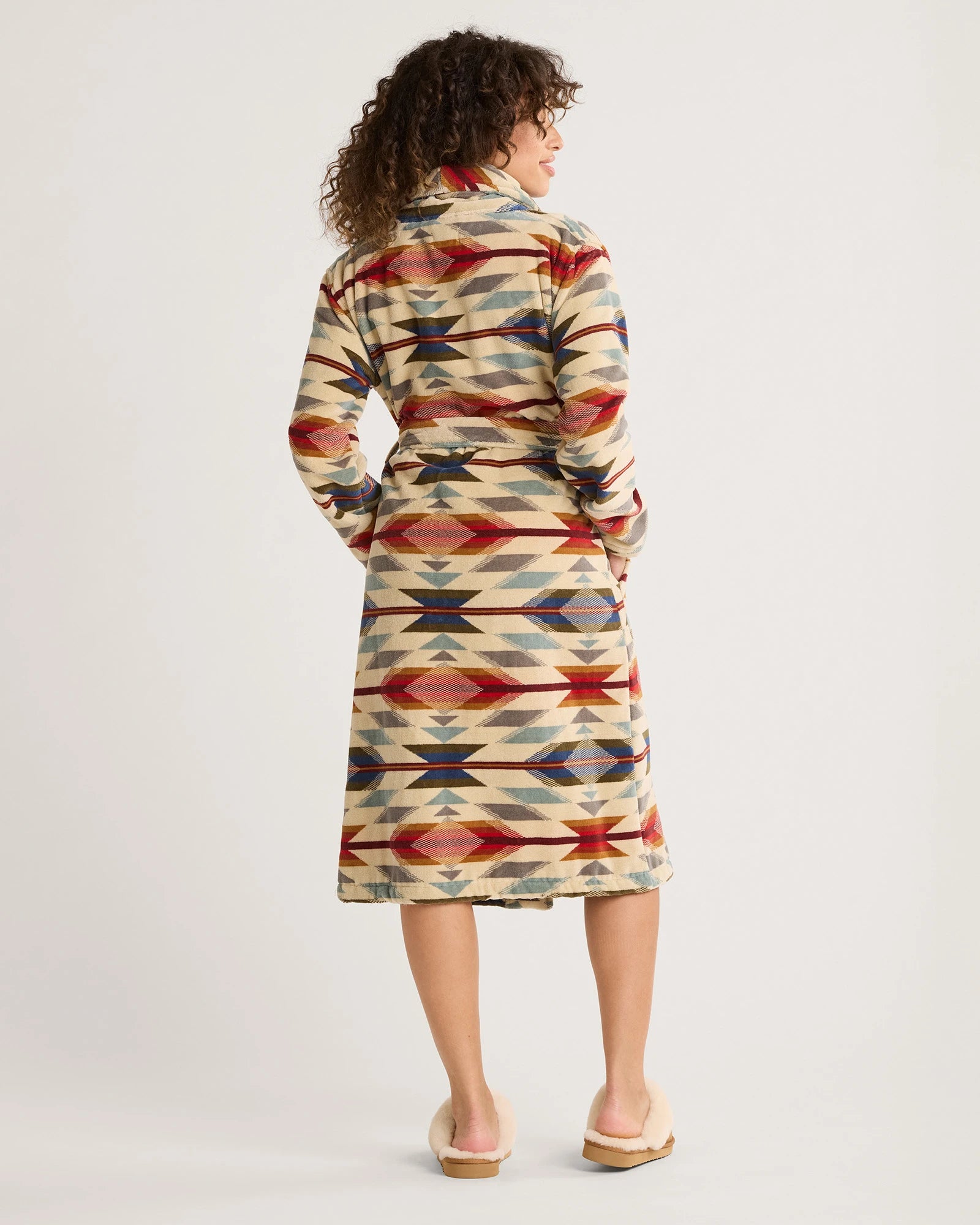 Pendleton Women's Wyeth Trail Cotton Terry Velour Bathrobe