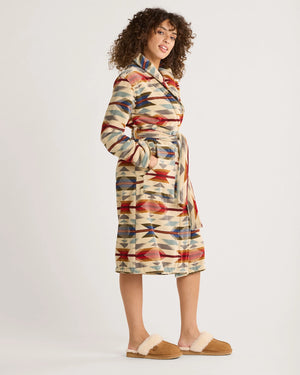 Pendleton Women's Wyeth Trail Cotton Terry Velour Bathrobe