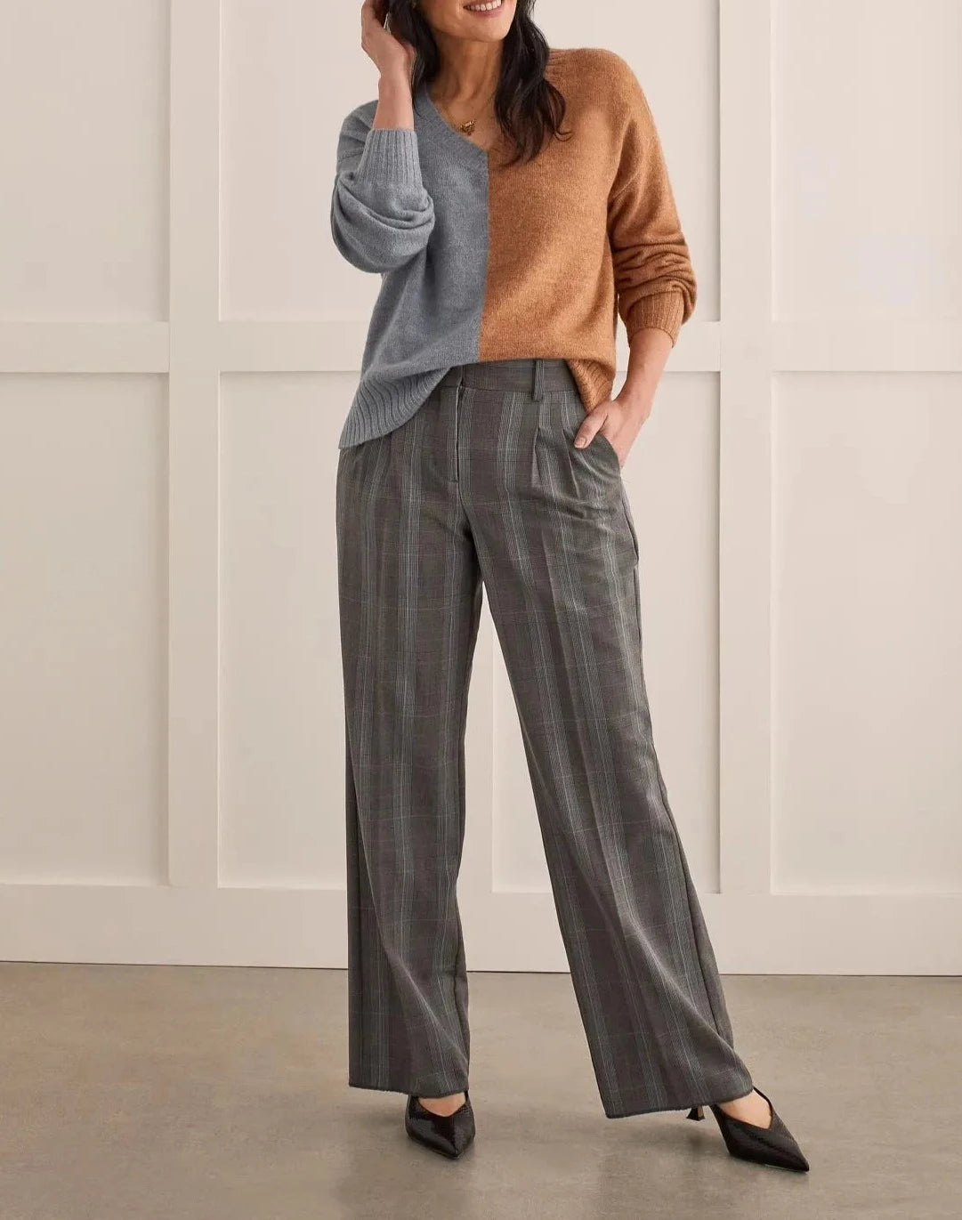 Pleated Wide Leg Trousers | Bluestone