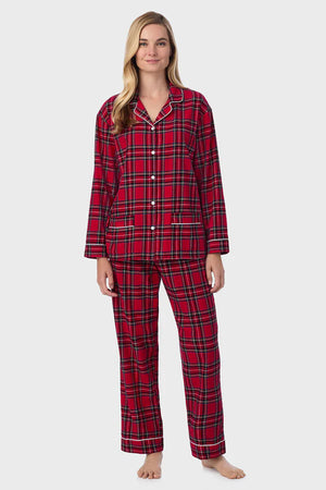 Red Tartan Women's Flannel Pajama