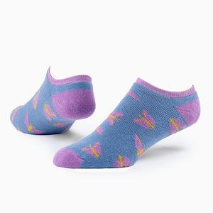 Footie Socks | Blue Butterfly