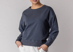 Organic Cotton - Classic Fleece Crew | Pepper