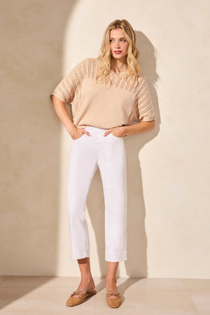 Pull On Kick Flare Capri