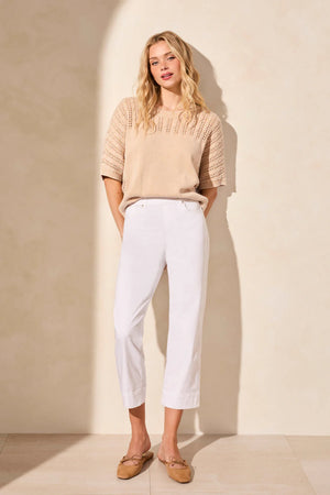 Pull On Kick Flare Capri