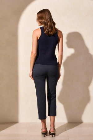 Button-Up Sweater Vest With Wood Buttons