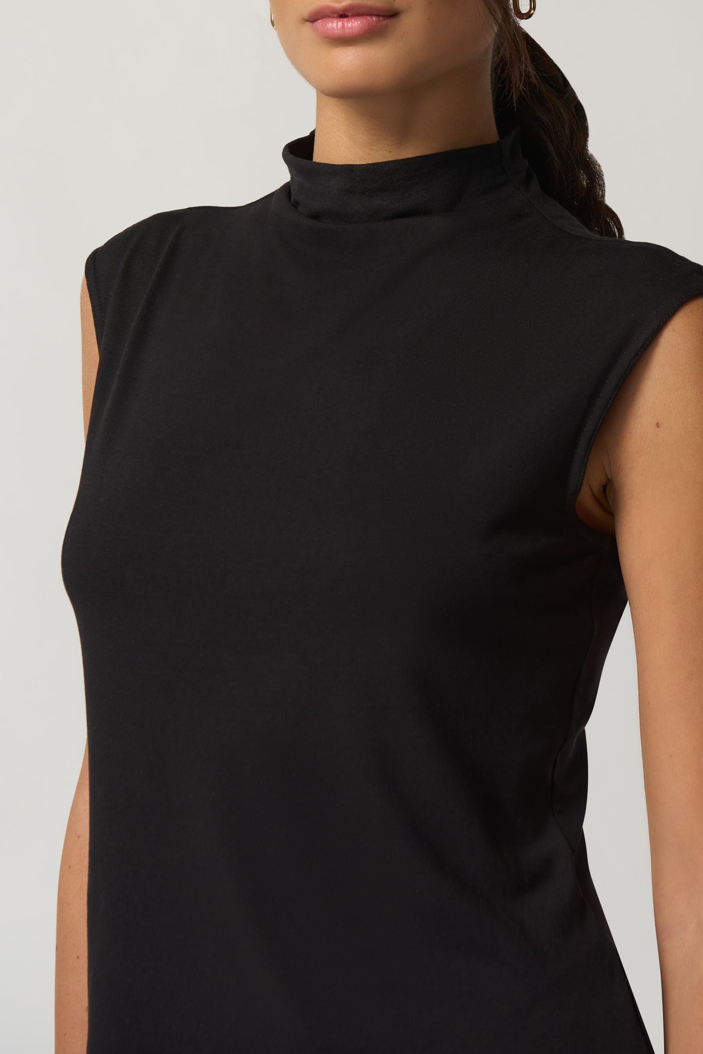 Mock Collar Tank | Black