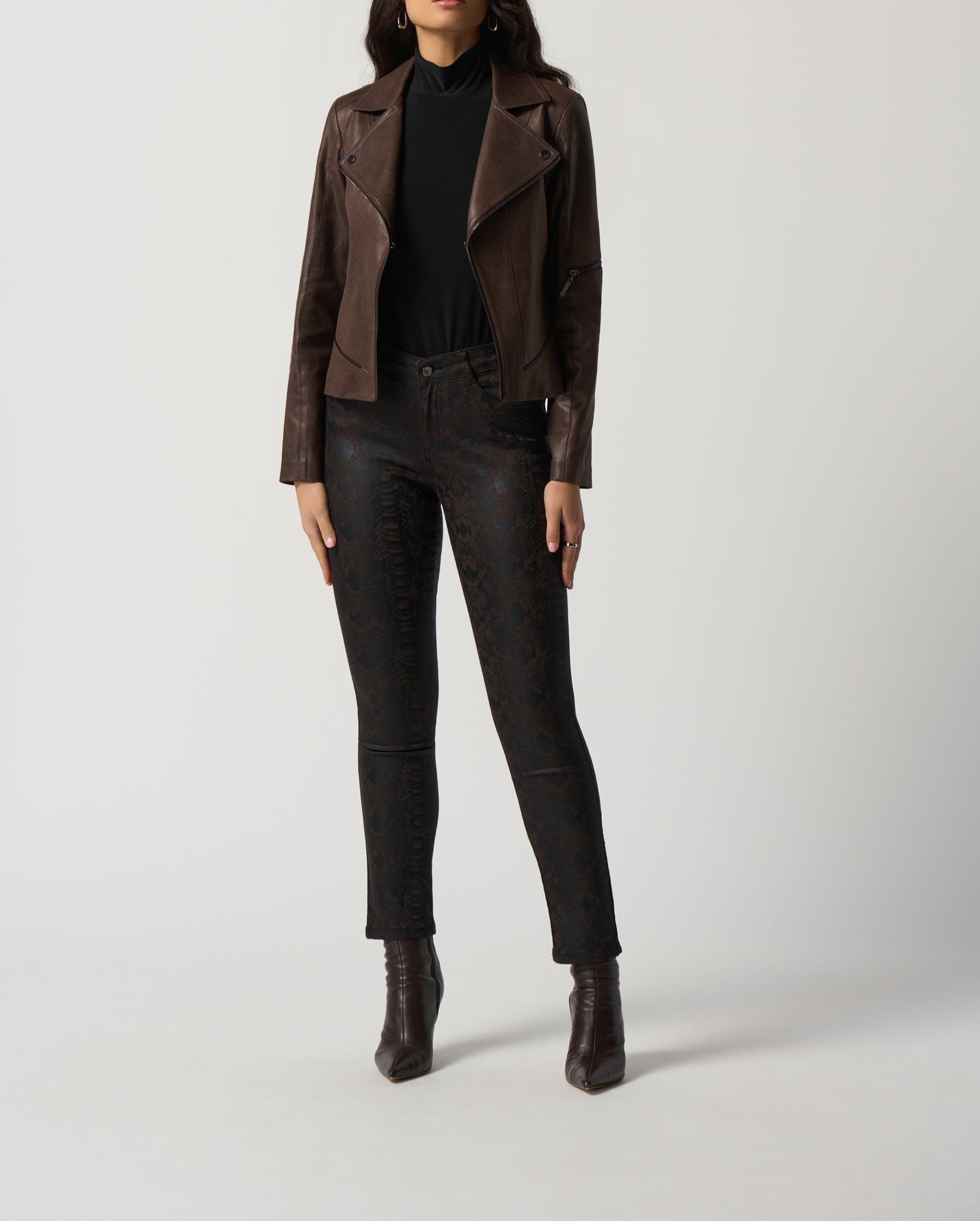 Suede Moto Jacket | Mocha