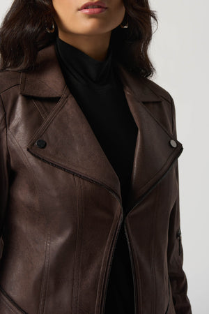 Suede Moto Jacket | Mocha