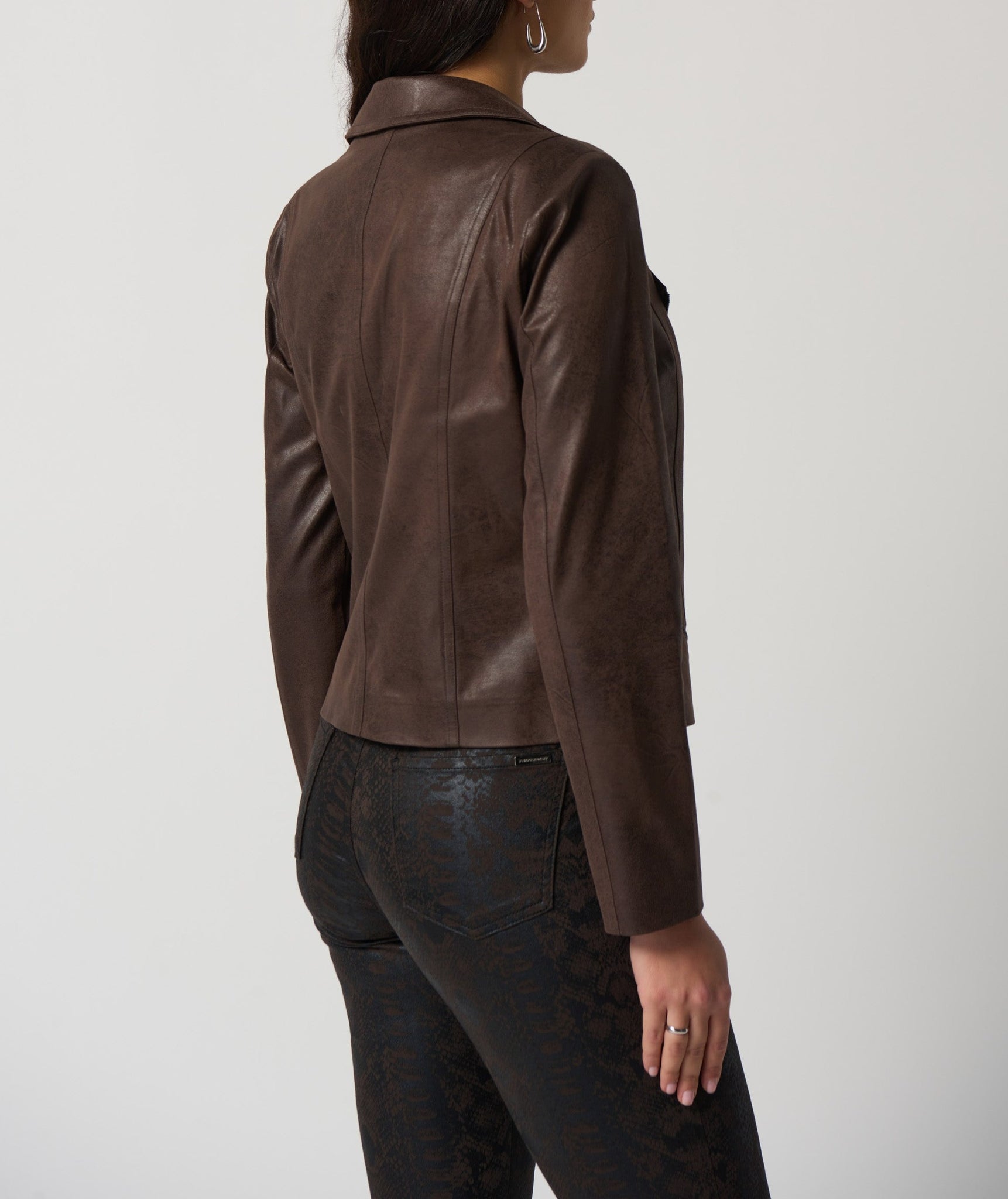 Suede Moto Jacket | Mocha