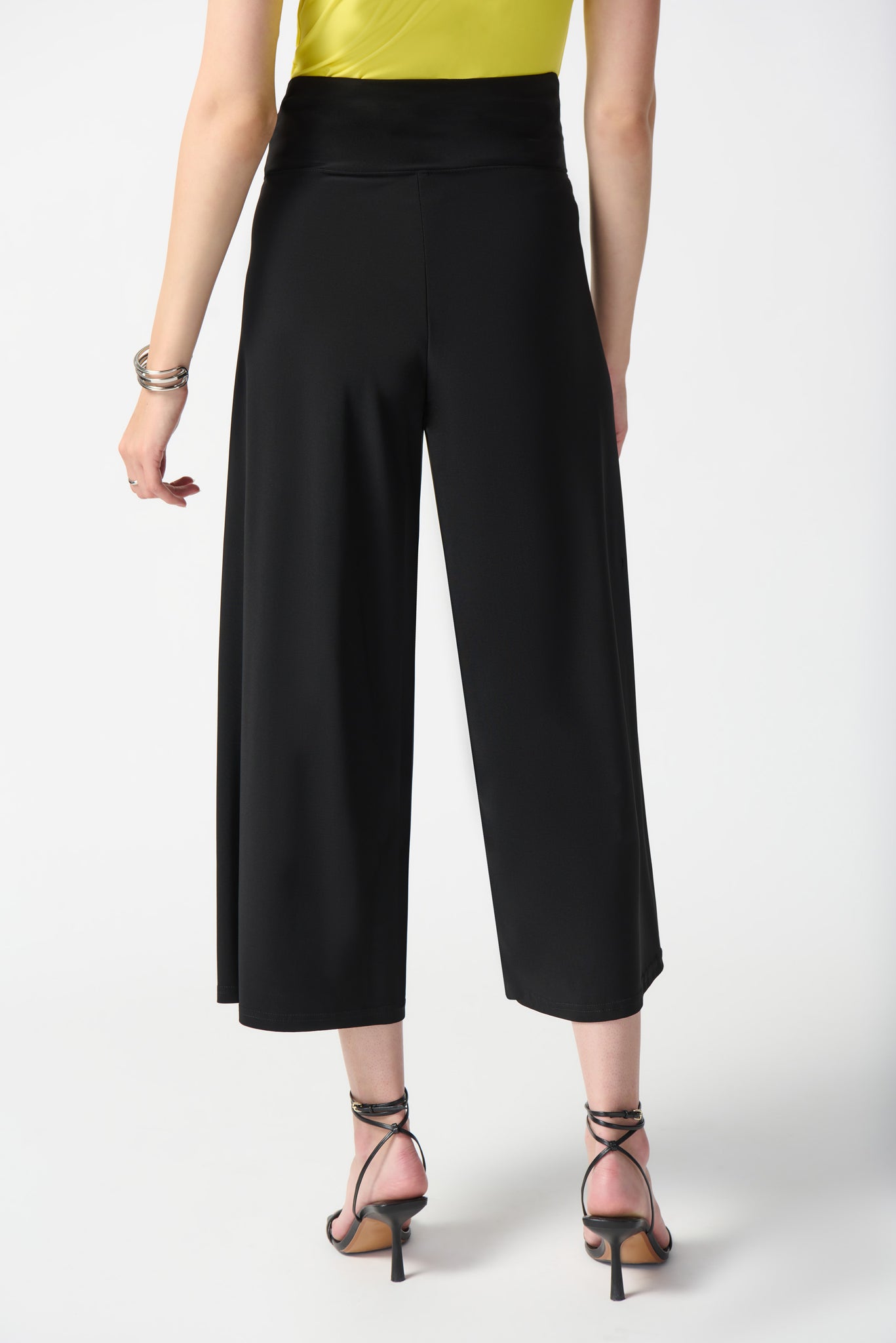 Silky Knit Pull On Pants | Black