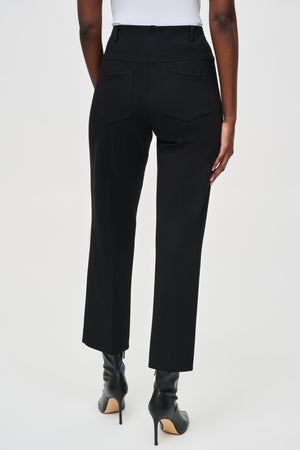 Heavy Knit Straight Pull-On Pants