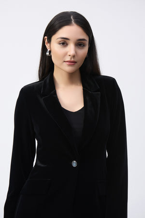 Velvet Fitted Blazer