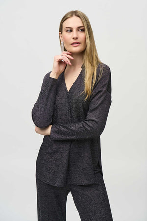 Lurex Knit Straight Top