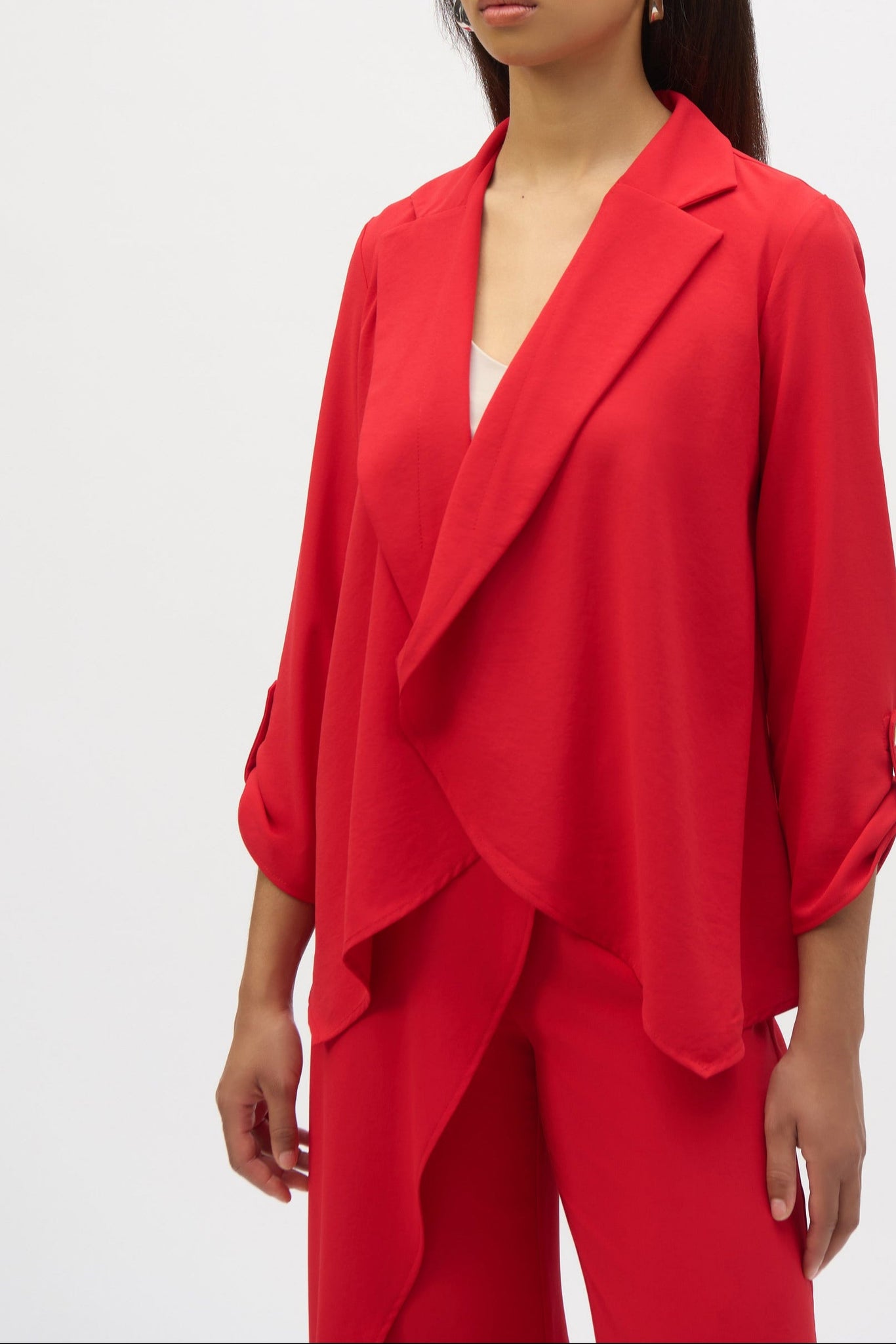 Flared Open Blazer