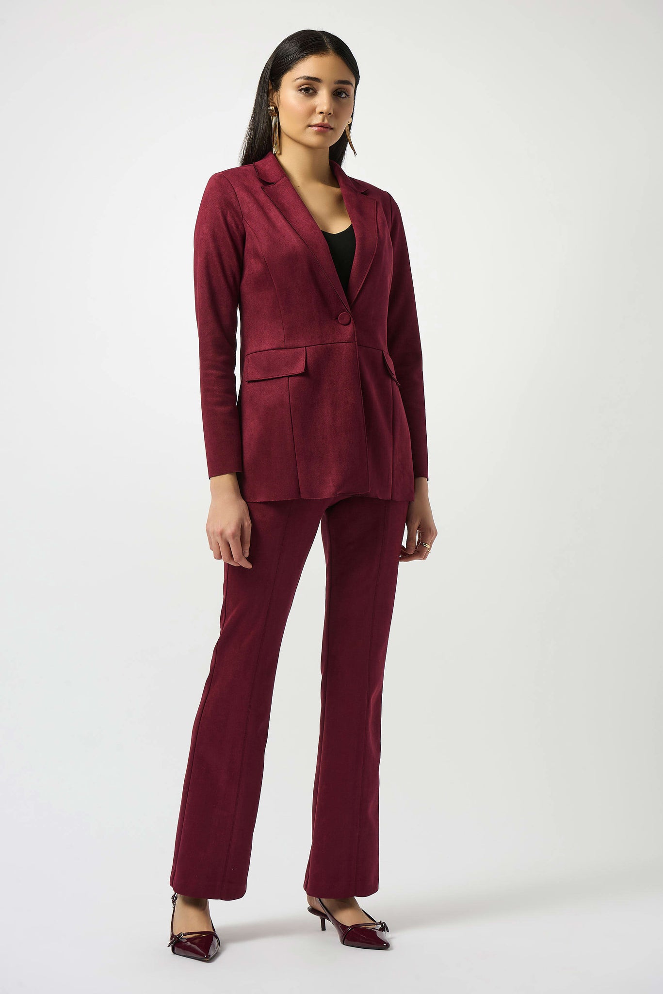 Scuba Suede Straight Blazer