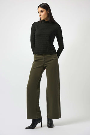 Textured Knit Fitted Top