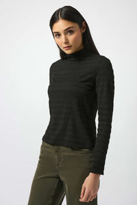 Textured Knit Fitted Top