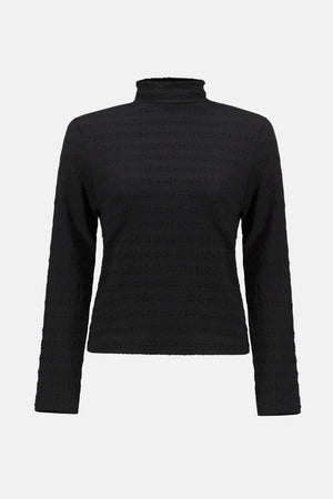 Textured Knit Fitted Top