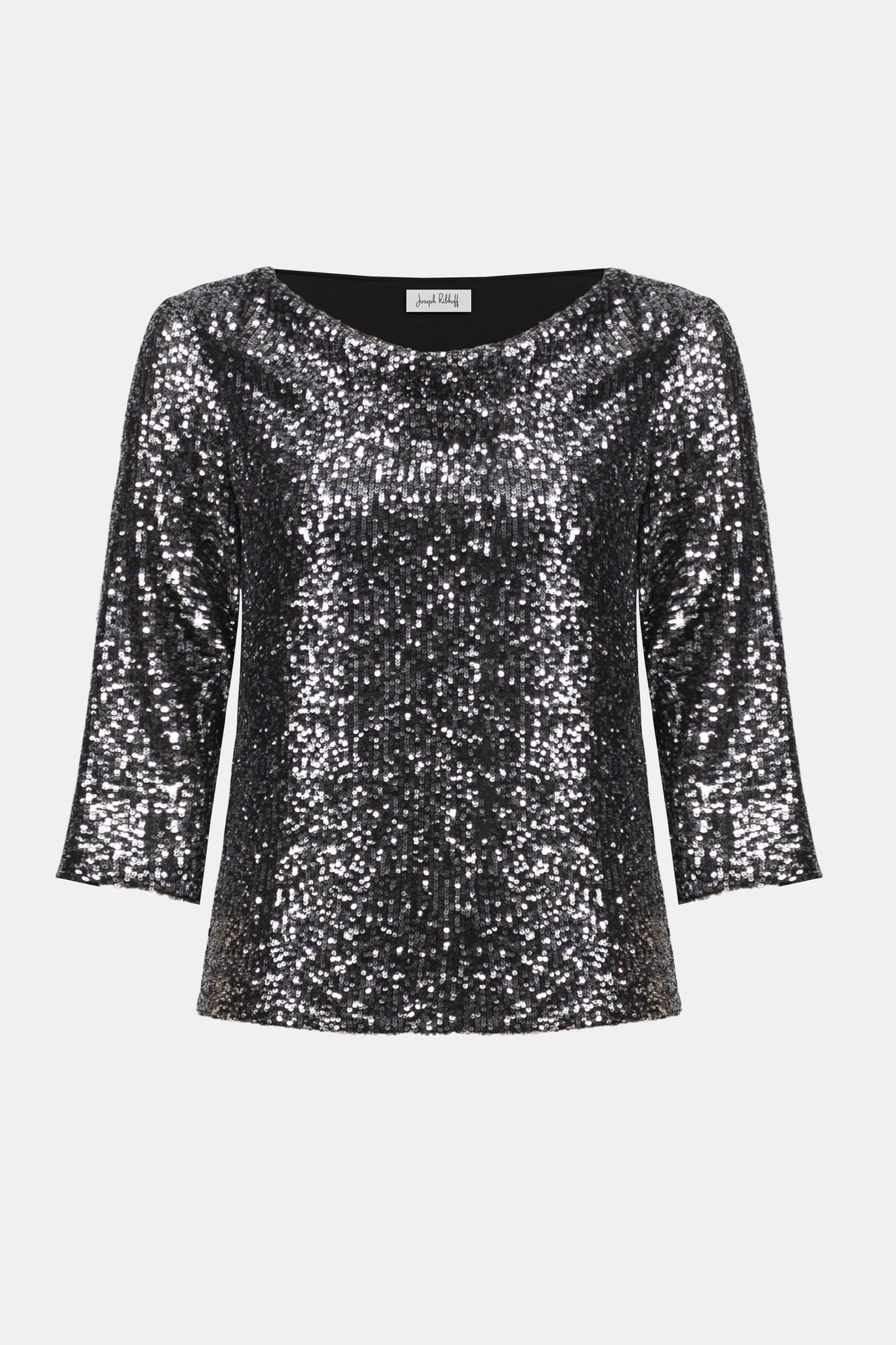 Sequined/Knit Silky Top
