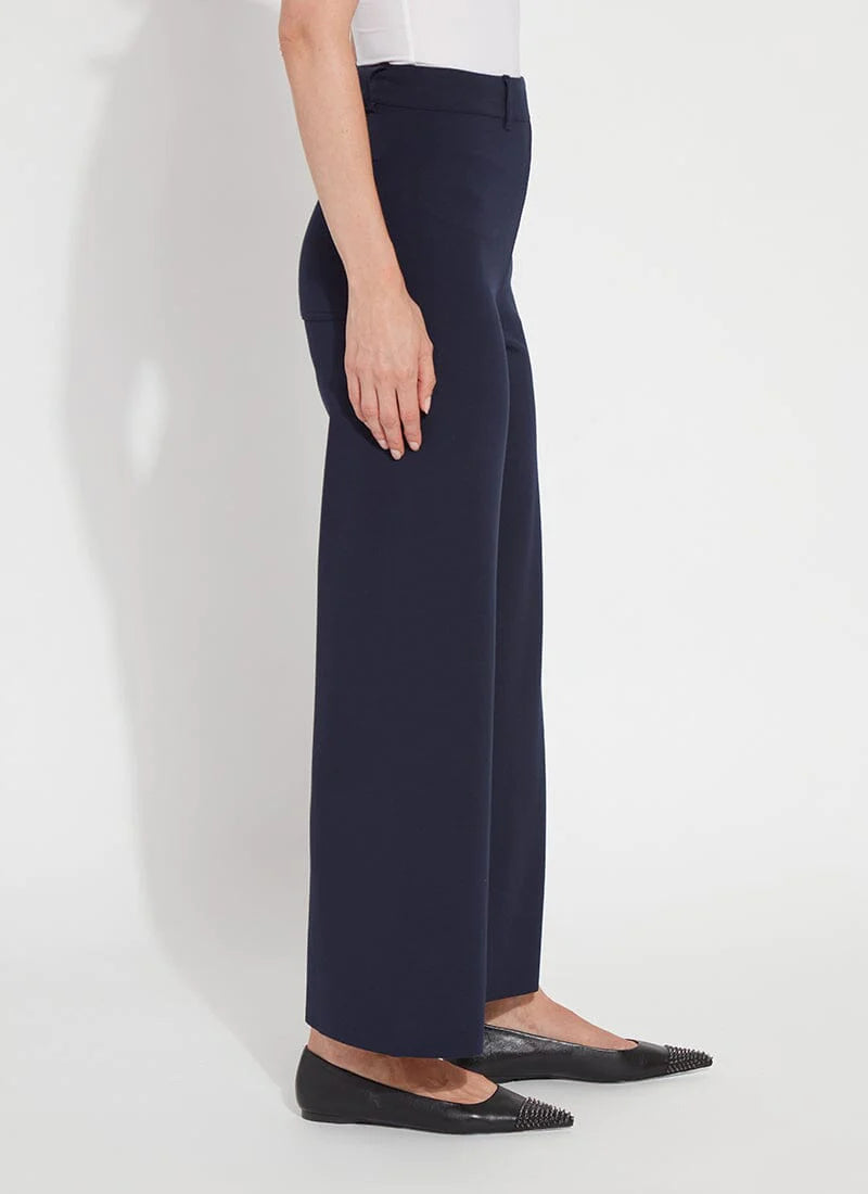 Erin Wide Leg Ponte (28" Inseam) | TRUE NAVY