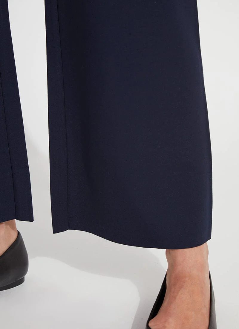 Erin Wide Leg Ponte (28" Inseam) | TRUE NAVY