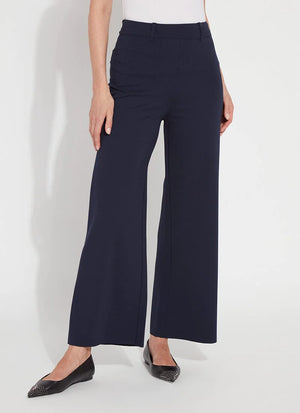 Erin Wide Leg Ponte (28" Inseam) | TRUE NAVY