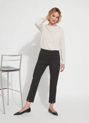 Patterned Wisteria Ankle Pant | BLACK CRISS-CROSS