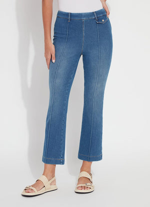 Elle Ankle Flare Denim | Blue Wash