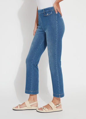 Elle Ankle Flare Denim | Blue Wash