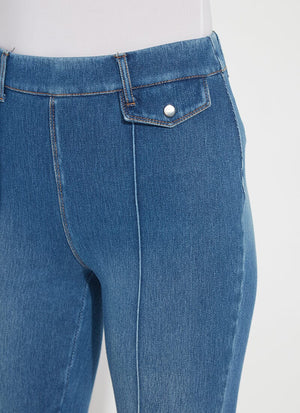 Elle Ankle Flare Denim | Blue Wash