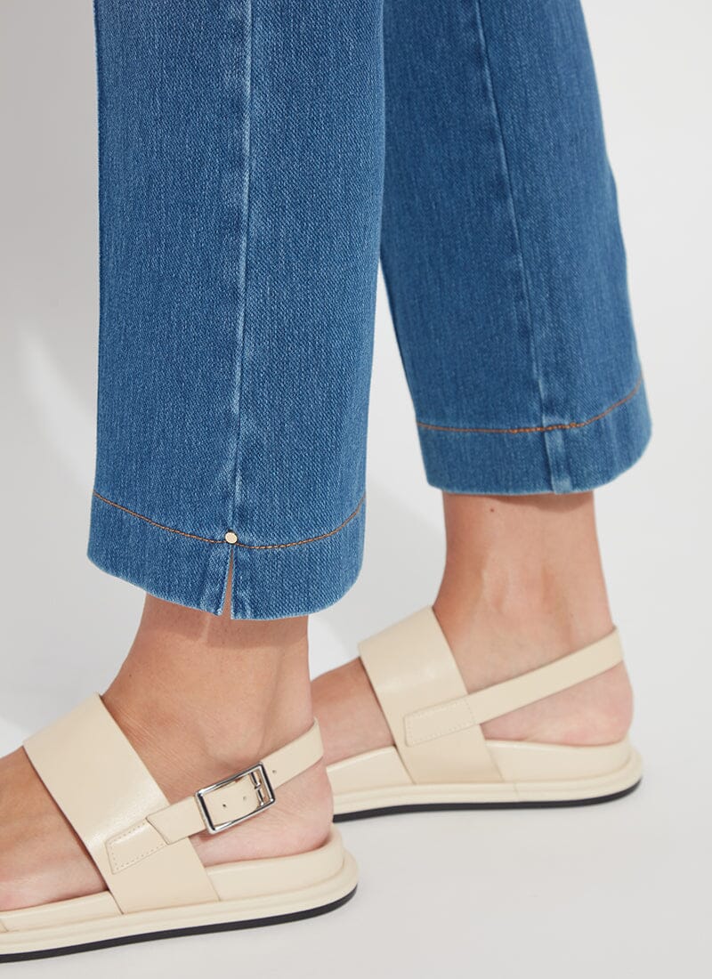 Elle Ankle Flare Denim | Blue Wash