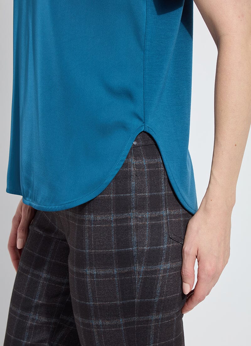 Aline Crew Neck Mix Media Top
