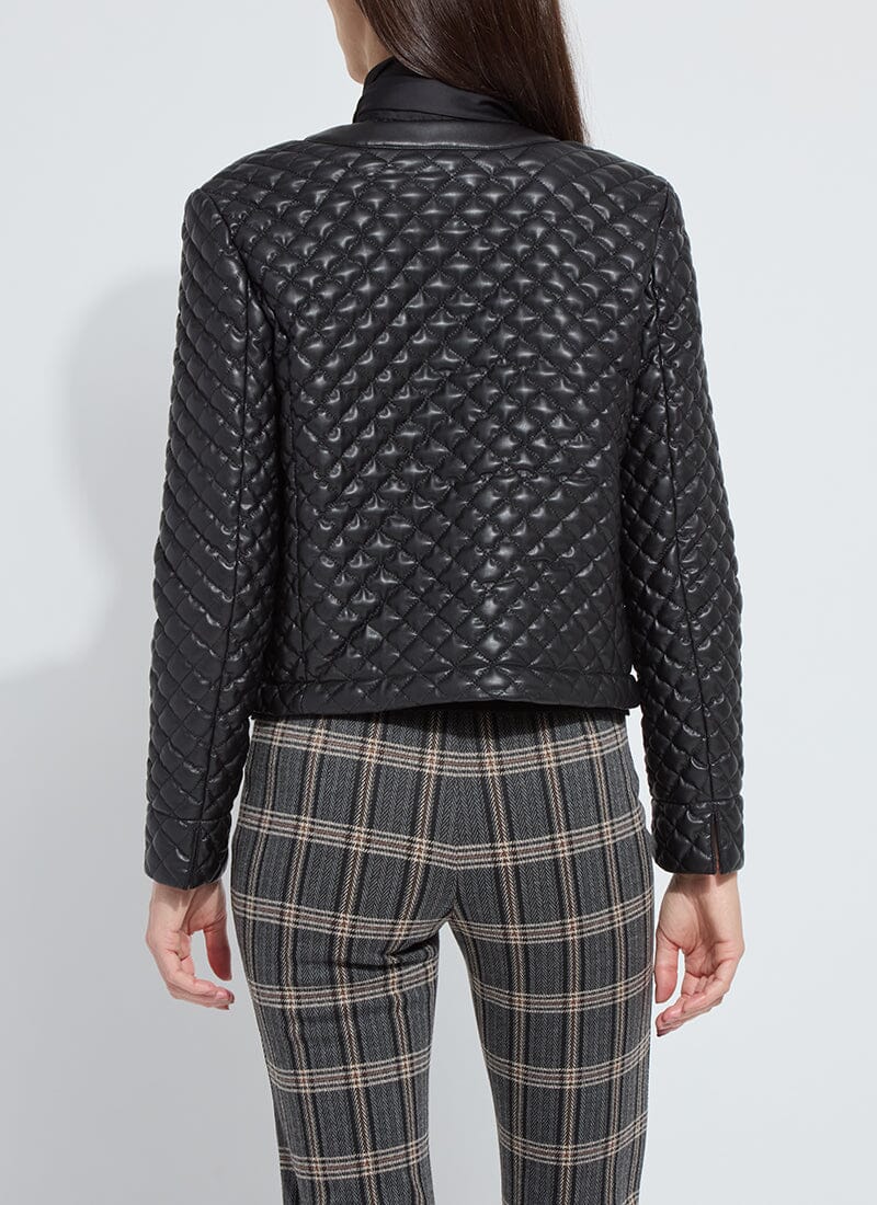 Aurelle Quilted Vegan Leather Jacket