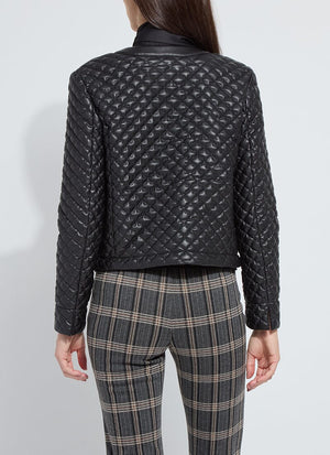 Aurelle Quilted Vegan Leather Jacket