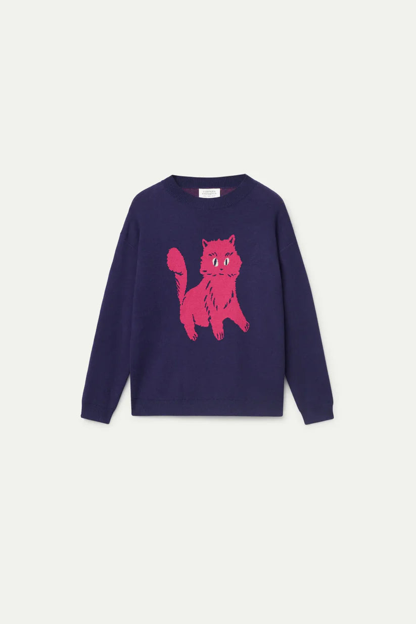 Cat Print Sweater