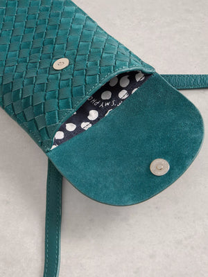 Coco Weave Leather Phone Bag