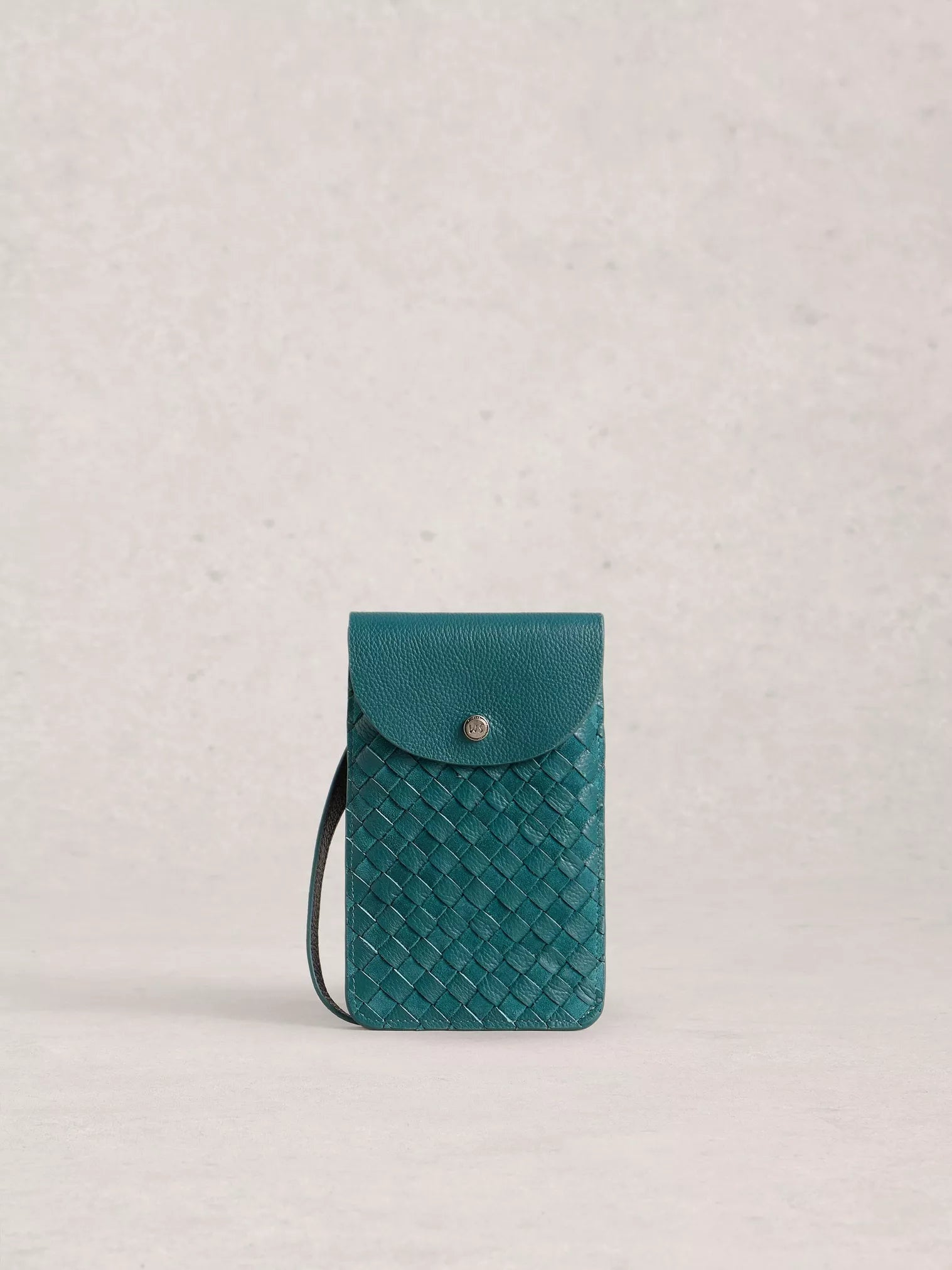 Coco Weave Leather Phone Bag