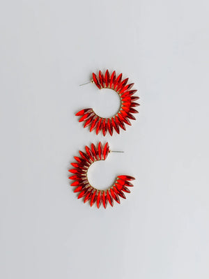 Eileen Earrings  | Red