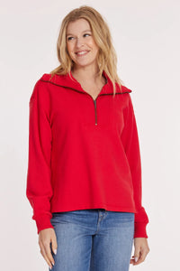 L/S Half Zip Oversized Sweatshirt