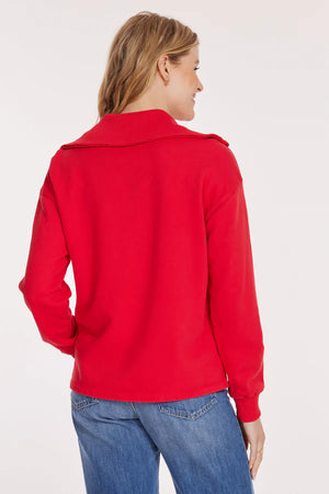 L/S Half Zip Oversized Sweatshirt