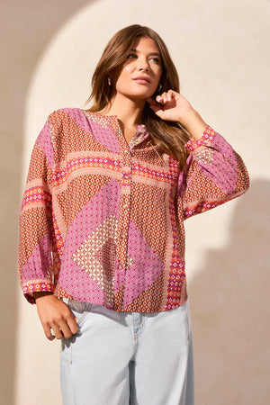Flowy Dolman Sleeve Blouse