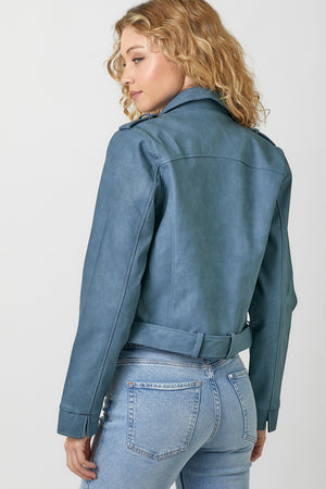 Faux Leather Moto Jacket