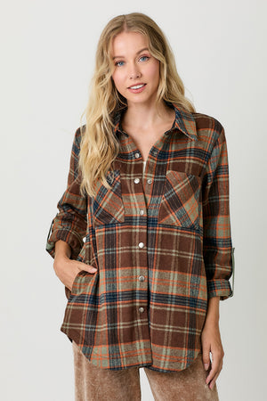 Plaid Shirt Jacket