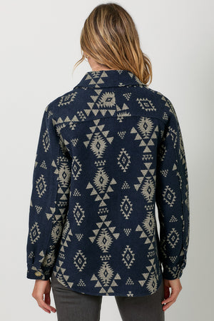 Aztec Button Down Shacket