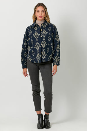 Aztec Button Down Shacket