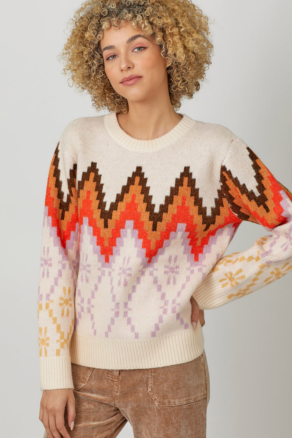 Fair Isle Pullover Sweater